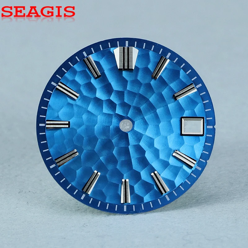 Guilloche Hammerhead Pattern Multicolor Dial 28.5mm NH35 Movement No Logo