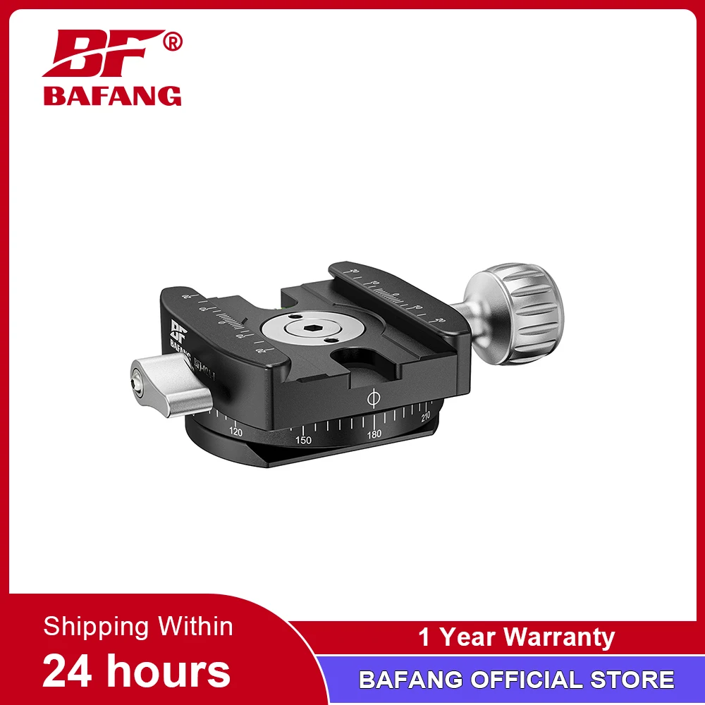 

BAFANG BFJ-02A Geared Clamp 360° Rotation Square Panoramic Clamp Seat for Tripod Head For DSLR Camera