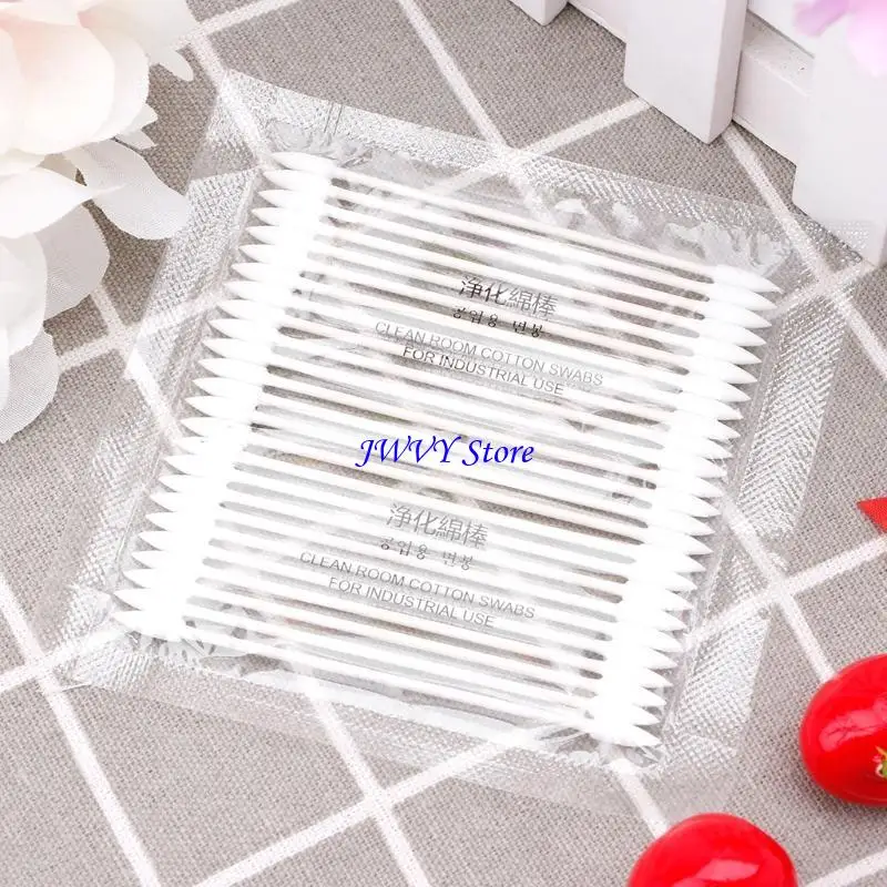 573A 25X Хлопковая одноразовая очистка палочек для порта заряда телефона.