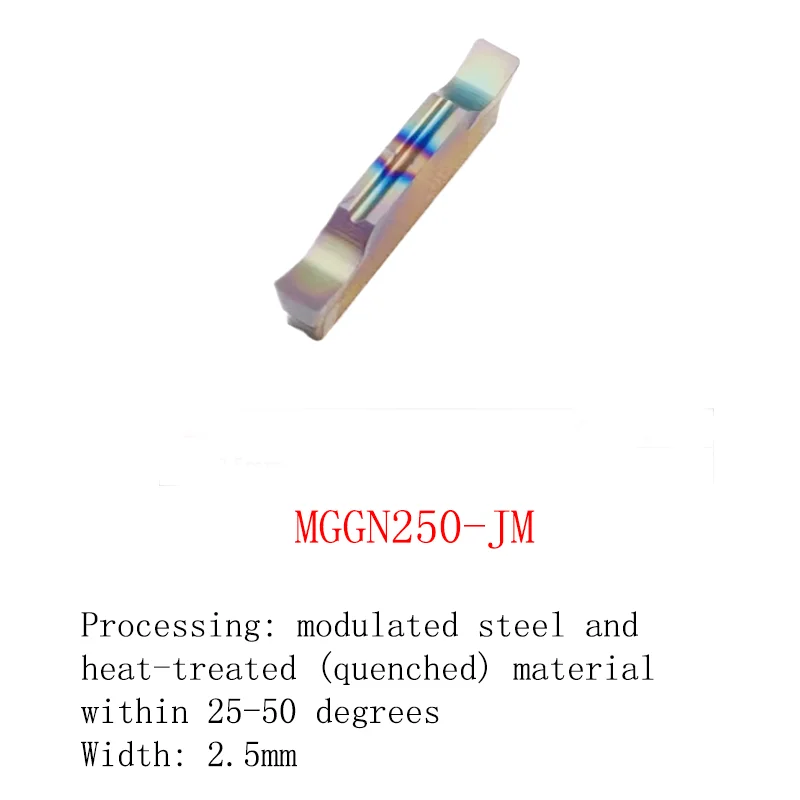 

YRFL 10PCS CNC Cutting Insert Grooving Inserts MGGN200 Sharp Bevel 15° Flat Turning blade Tool