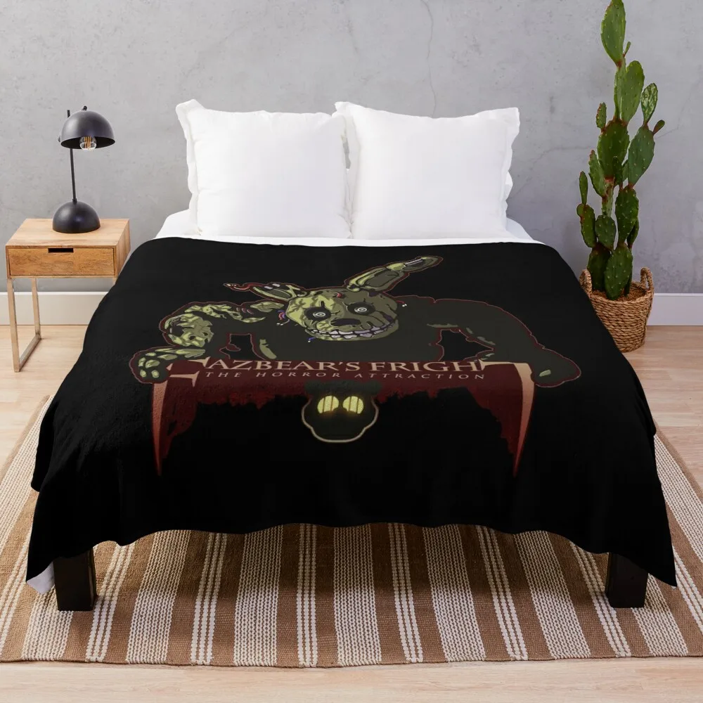 

Fazbear's Fright The Horror Attraction Classic T-Shirt Throw Blanket Sofa Throw Blanket Luxury Throw Blanket