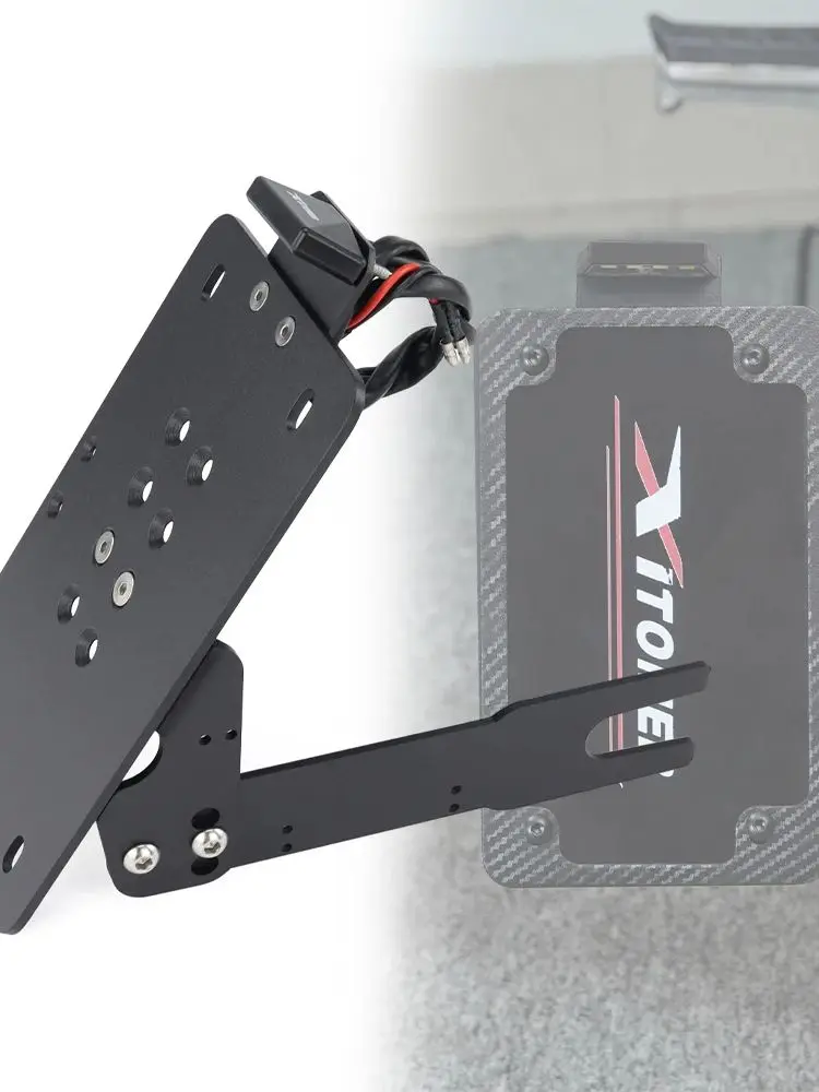 1 zestaw Uniwersalny uchwyt boczny do montażu na motocyklu Uchwyt na tablicę rejestracyjną z oświetleniem LED Fender Eliminator — 2