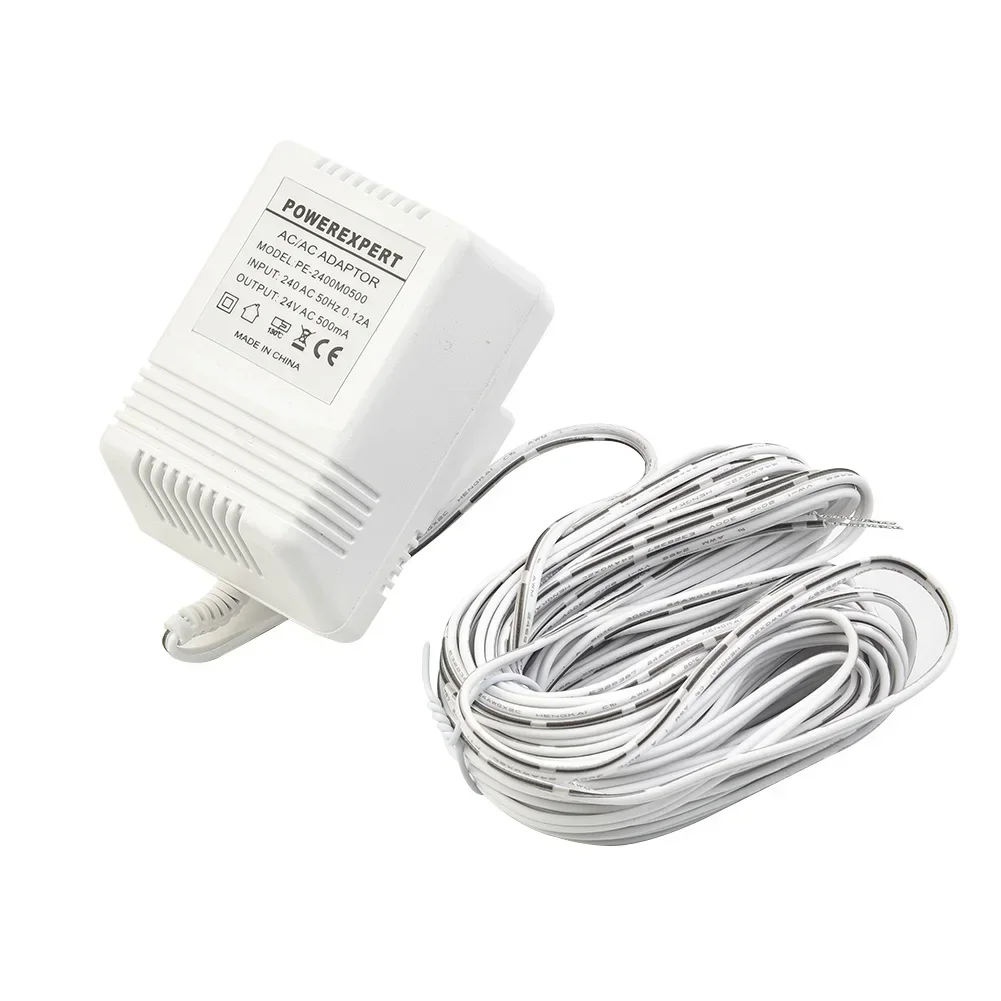 Imagem -03 - Transformador de Campainha Adaptador de Alimentação de Fonte 24v 500ma com Anel de Campainha Chave de Fenda para Anel de Intercomunicação ip Porta de Bateria sem Fio Peça