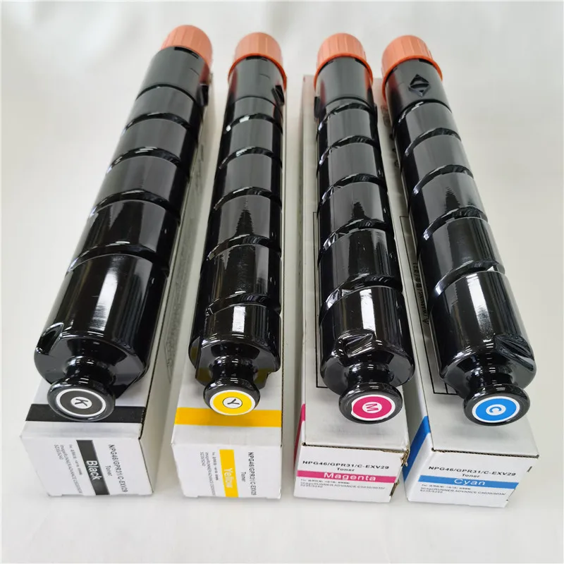 4PCS/Set NPG-46 GPR-31 C-EXV-29 TN BK650g CMY480g Toner Cartridge For Canon ADV C5030 C5035 C5235 C5240 G46 NPG46 GPR31 CEXV-29