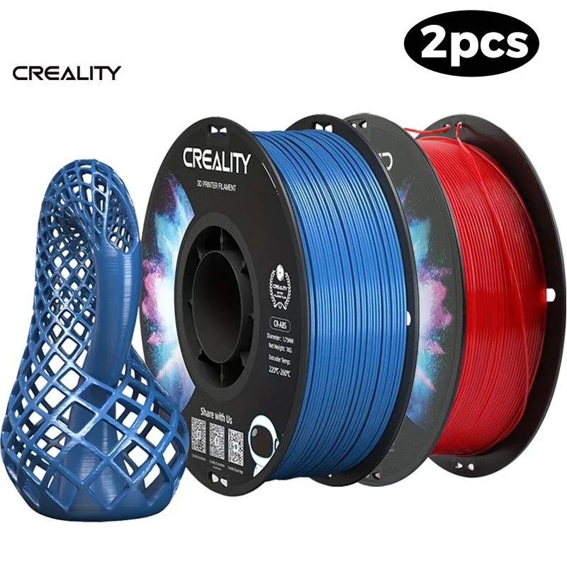 

2/Rolls Creality TPU Filaments 1kg Blue/1kg Red 1.75mm TPU Filaments Soft Glue High Rebound 210-240℃ Printing Temperature