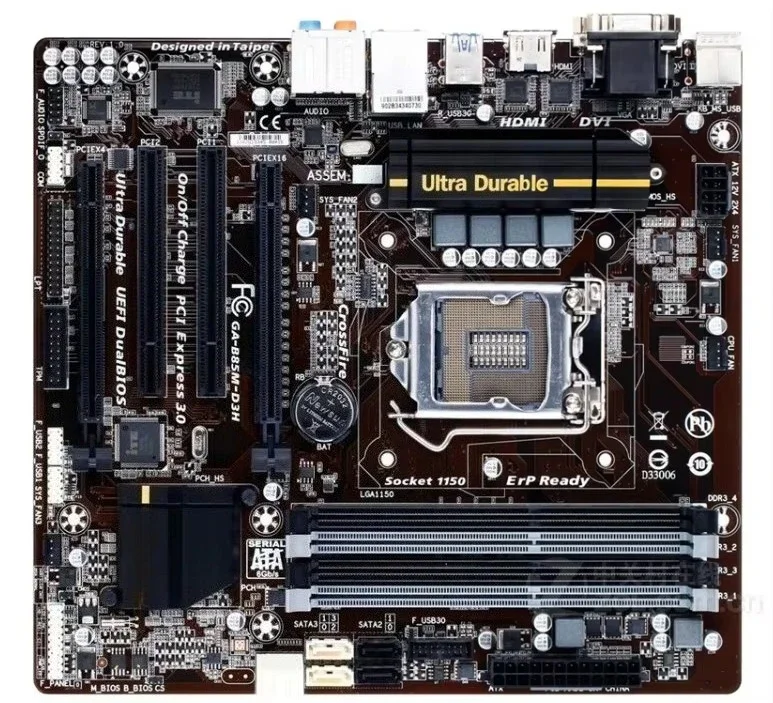 For Gigabyte B85M-D3H 1150 pins DDR3 main board 4 memory small board HDMI