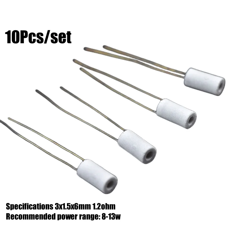 10Pcs/lot DIY Rebuild Ceramic Heating Core Coils 1.2ohm Heater Coils 8-13w DIY Heating Wire Tool