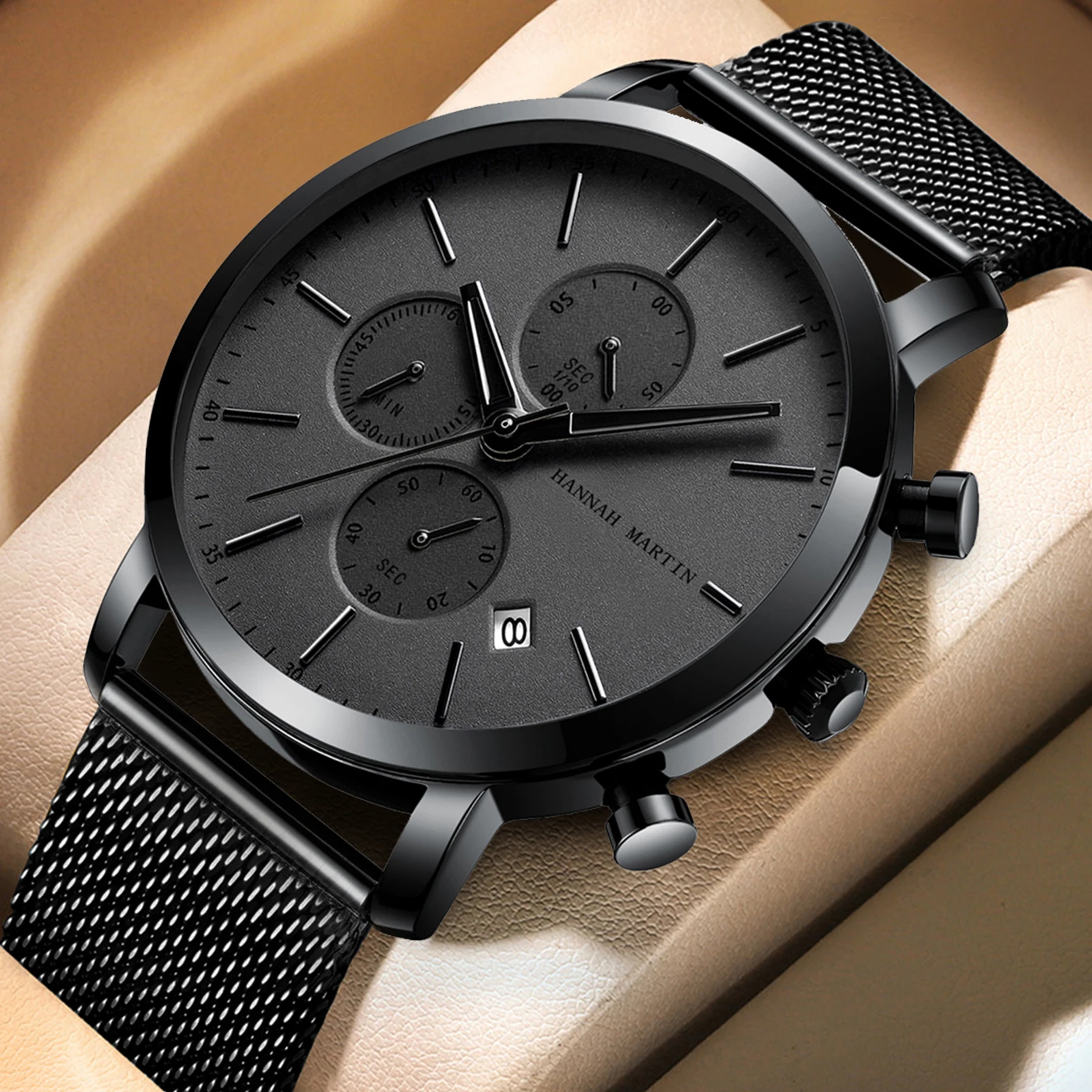 VA VA VOOM Hot selling Top Brand business Quartz Watch Men Luxury Luminous Imitate Sports Watch For Men Clock Relogio Masculino