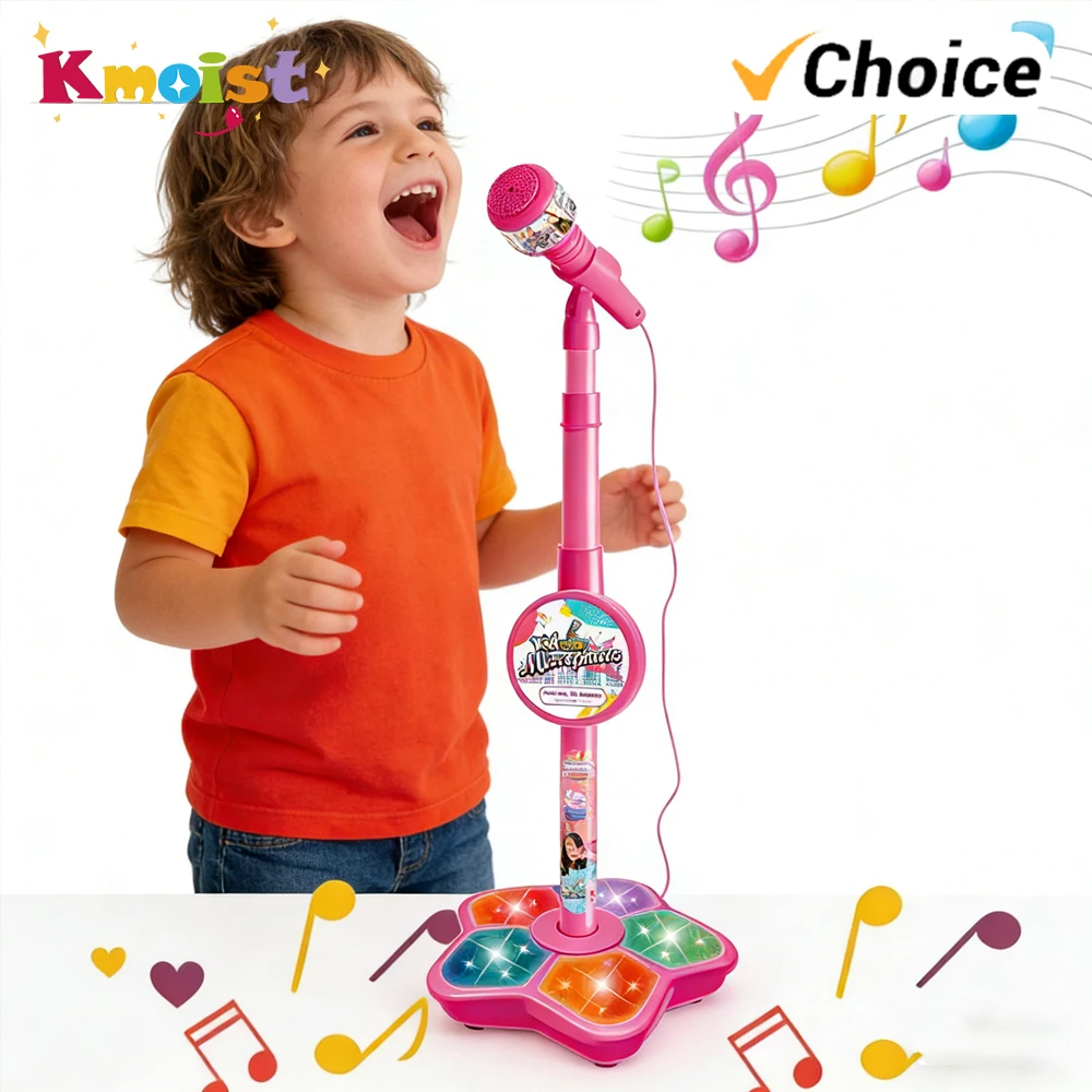 

Микрофон-качалка с подставкой, караоке-песня, музыкальный инструмент, игрушки для тренировки мозга, развивающая игрушка, детский подарок на день рождения для девочек и мальчиков