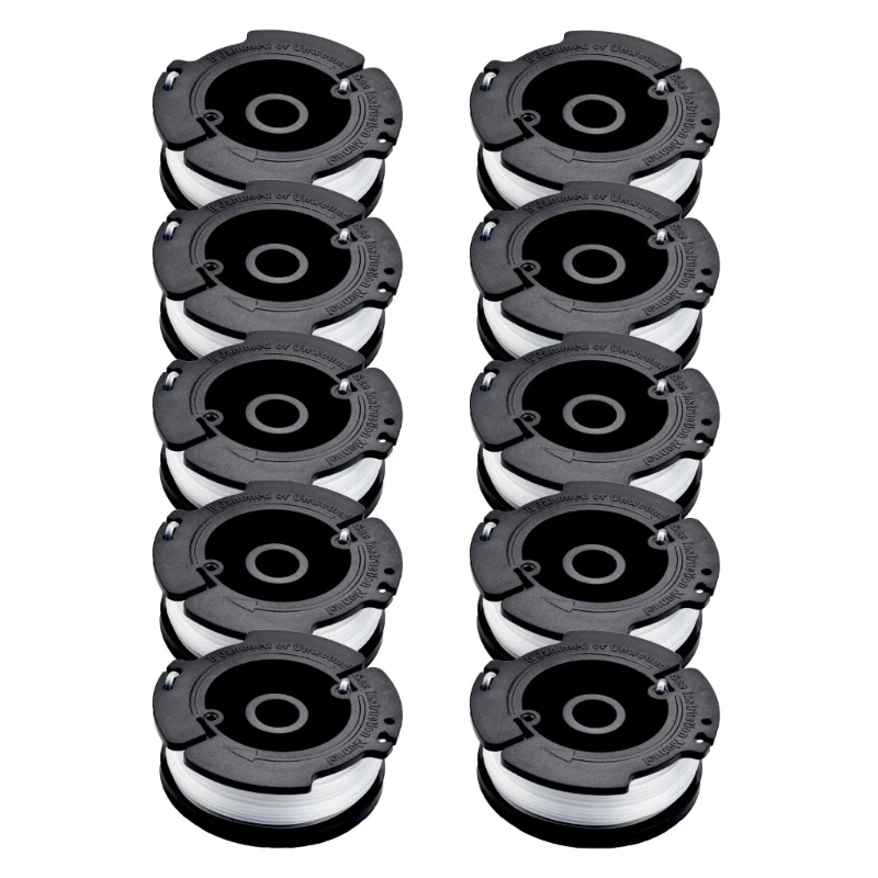 E5BE 10Pcs Replacement Trimmer/Edger Spool Line for worx WA0010 High Tensile Strength