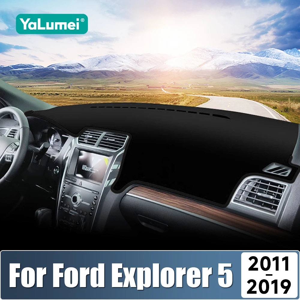 

For Ford Explorer 5 2011 2012 2013 2014 2015 2016 2017 2018 2019 Car Dashboard Sun Shade Cover Non-slip Mat Accessories