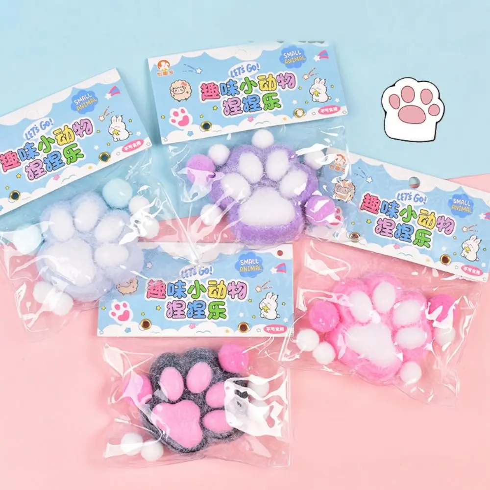 Super ขนาดใหญ่ตุ๊กตา Cat PAW Squeeze ของเล่นนวดซิลิโคนการ์ตูน Fidget ของเล่น 3D ช้า Rebound Cat PAW Pinch ของเล่นเด็กตุ๊กตา Tricky