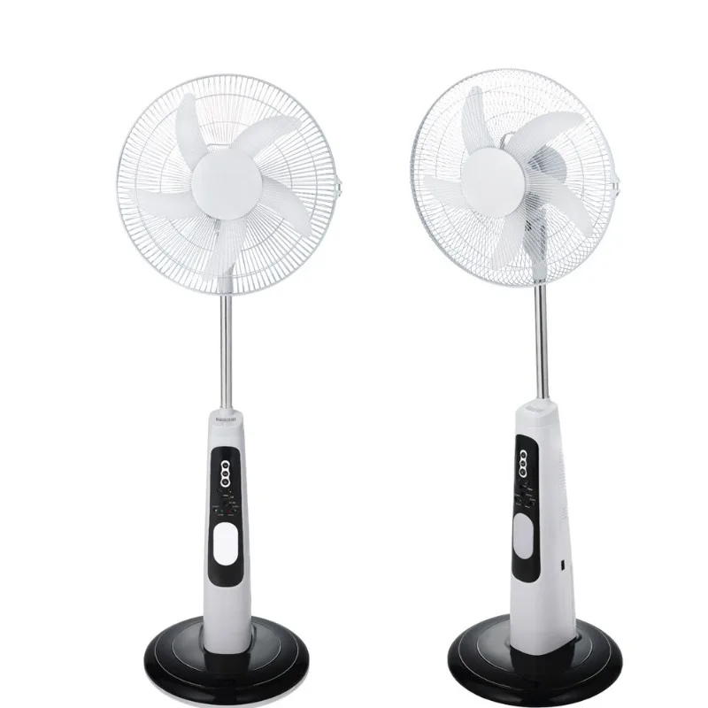 

12 14 16 inch charging fan LED lighting emergency fan USB charging floor fan