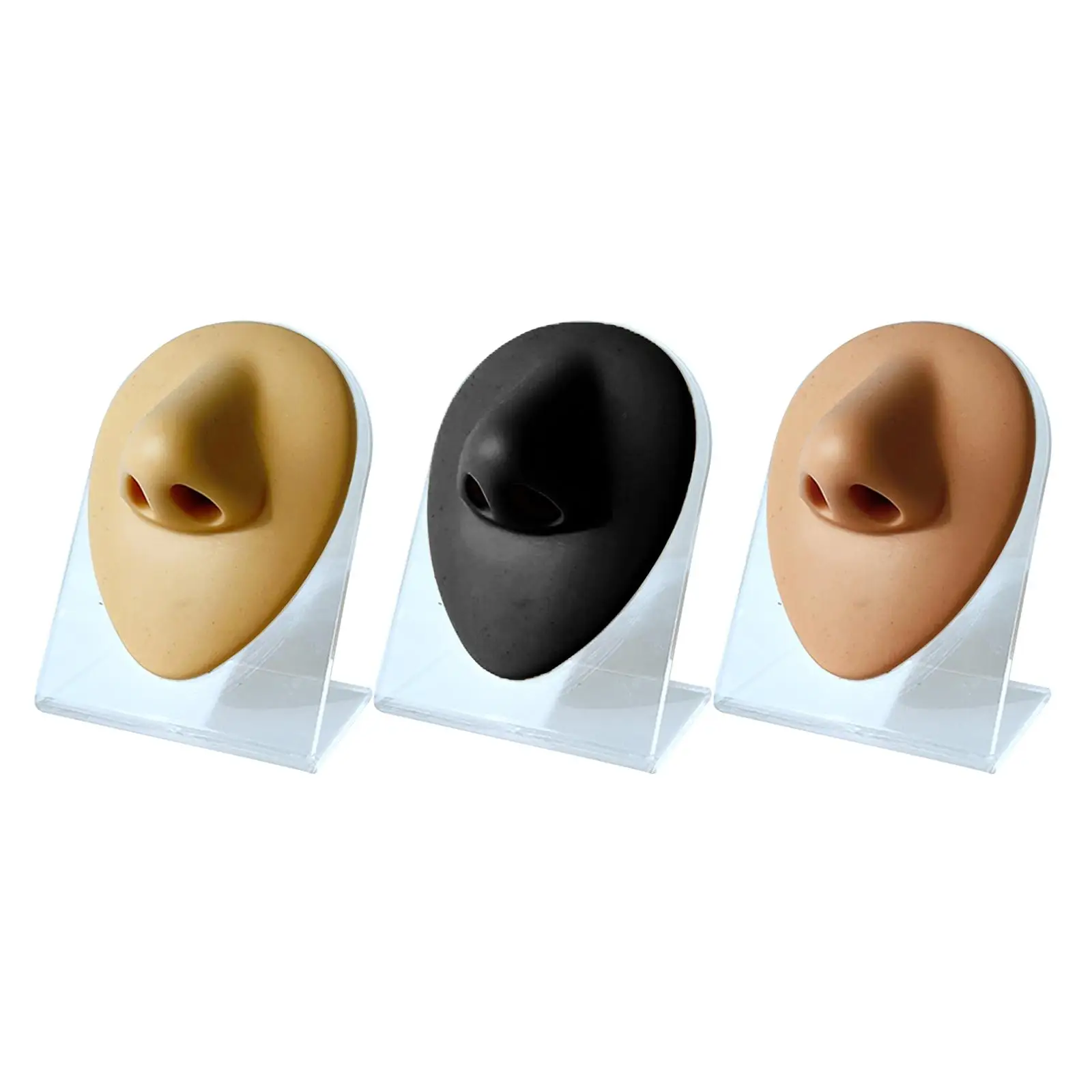 Soft Silicone Nose Model Simulation Flexible Reusable Human Model body Displays