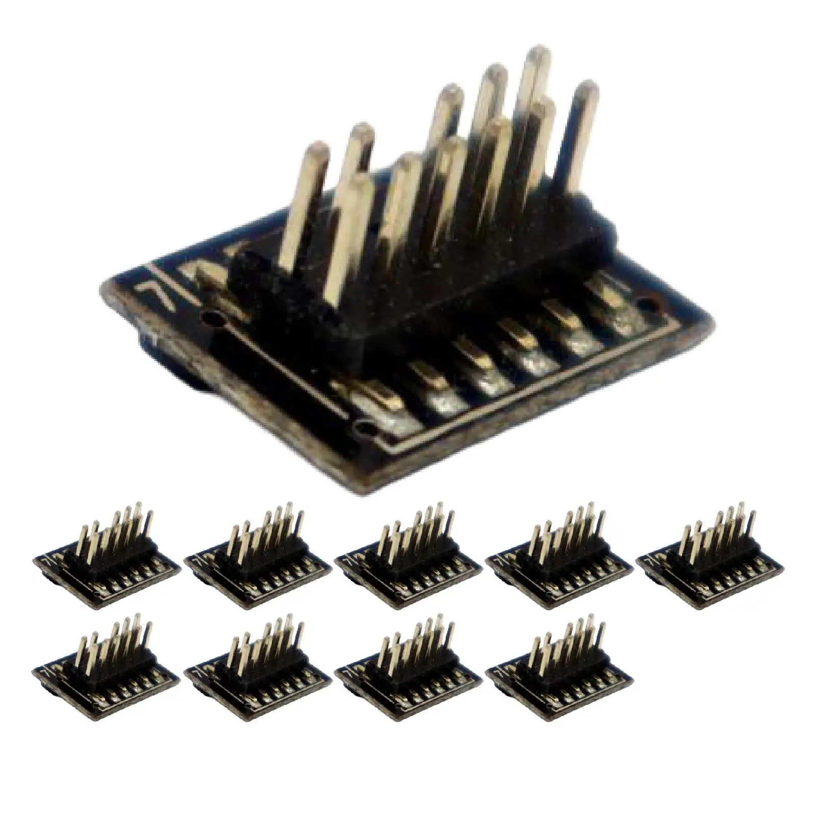 

10x Electric Train DC Plug in Board,Circuit Board Accessories,Replacement DIY Modified Electric Train Parts for 1/87 HO Scale