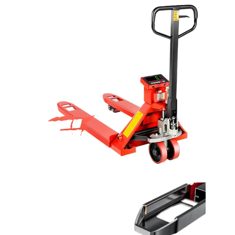 

With weighing manual hydraulic pallet truck with floor scale warehousing logistics