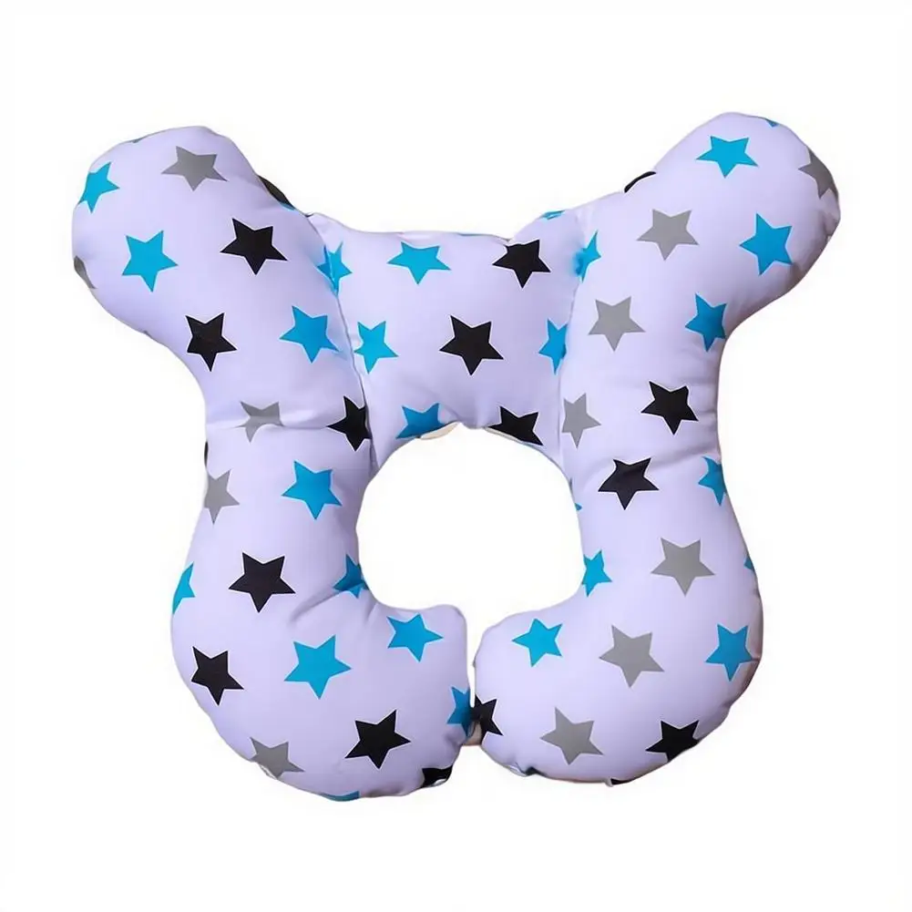 1 Stück U-förmiges Kinderwagenkissen für Kopf- und Nackenstützung, weiches, atmungsaktives Kissen für Autositz, Kinderwagen und Reiseschlaf. – Detail 2