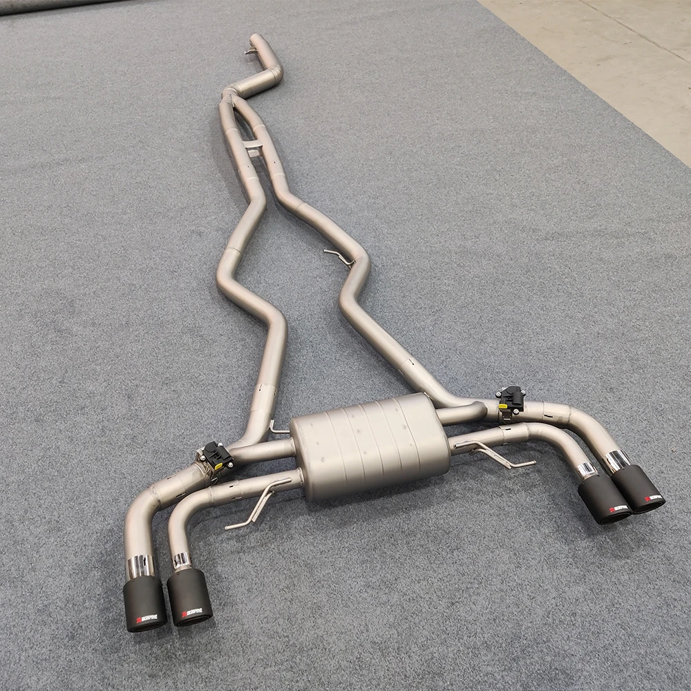 Stainless Steel Exhaust System Performance Catback For  M3 M4 F80 F82 3.0T Remote Control Tuning Valve Muffler pipe