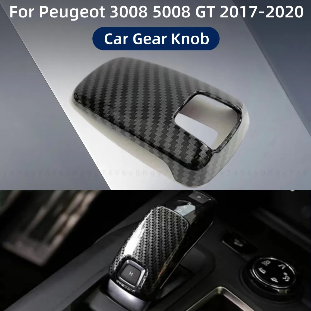 

Car Upgrade Stickers Styling Car Gear Knob For Peugeot 3008 5008 GT 2017 2018 2019 2020 Modification Decoration Accessories