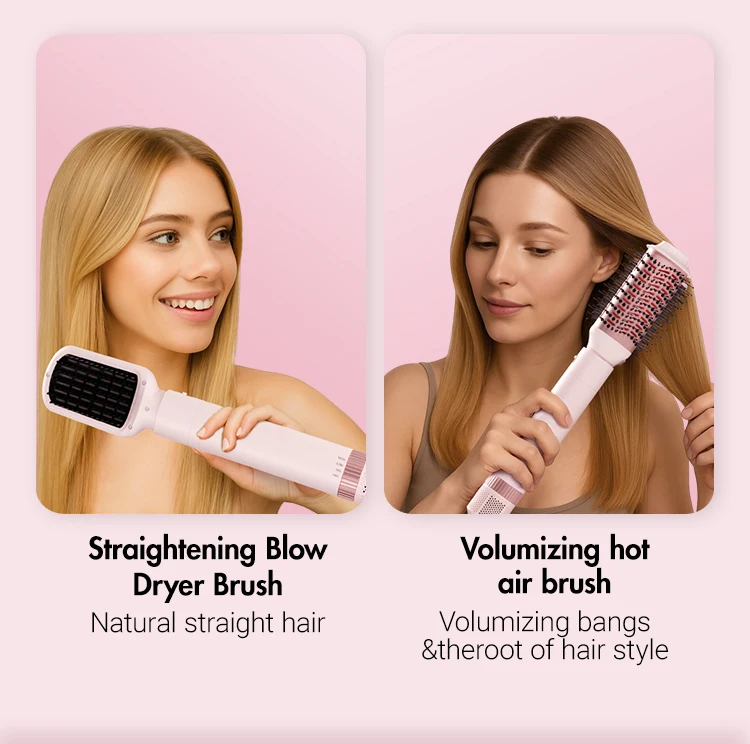 Haartrocknerbürste, abnehmbares 5-in-1-Styling- und Trocknungssystem, schnelles Trocknen, Glätten und Stylen von Locken, automatischer Lockenstab – Detail 5