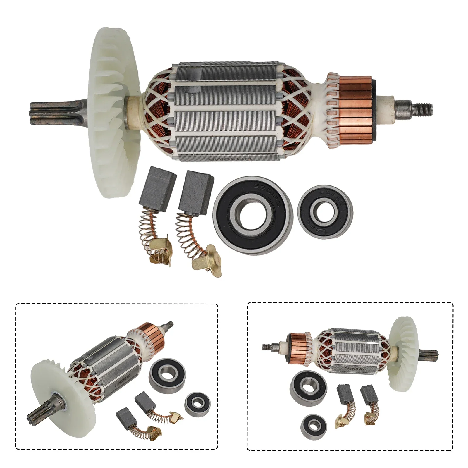 

Sturdy Rotor Anchor Kit for DH40MR DH40SR DH40FR 220V Includes Bearings and Carbon Brushes Dependable Functioning