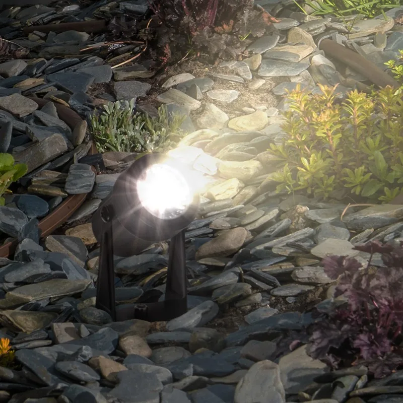 8er-Set Niederspannungs-Landschaftsleuchten mit Kabel – LED-Strahler