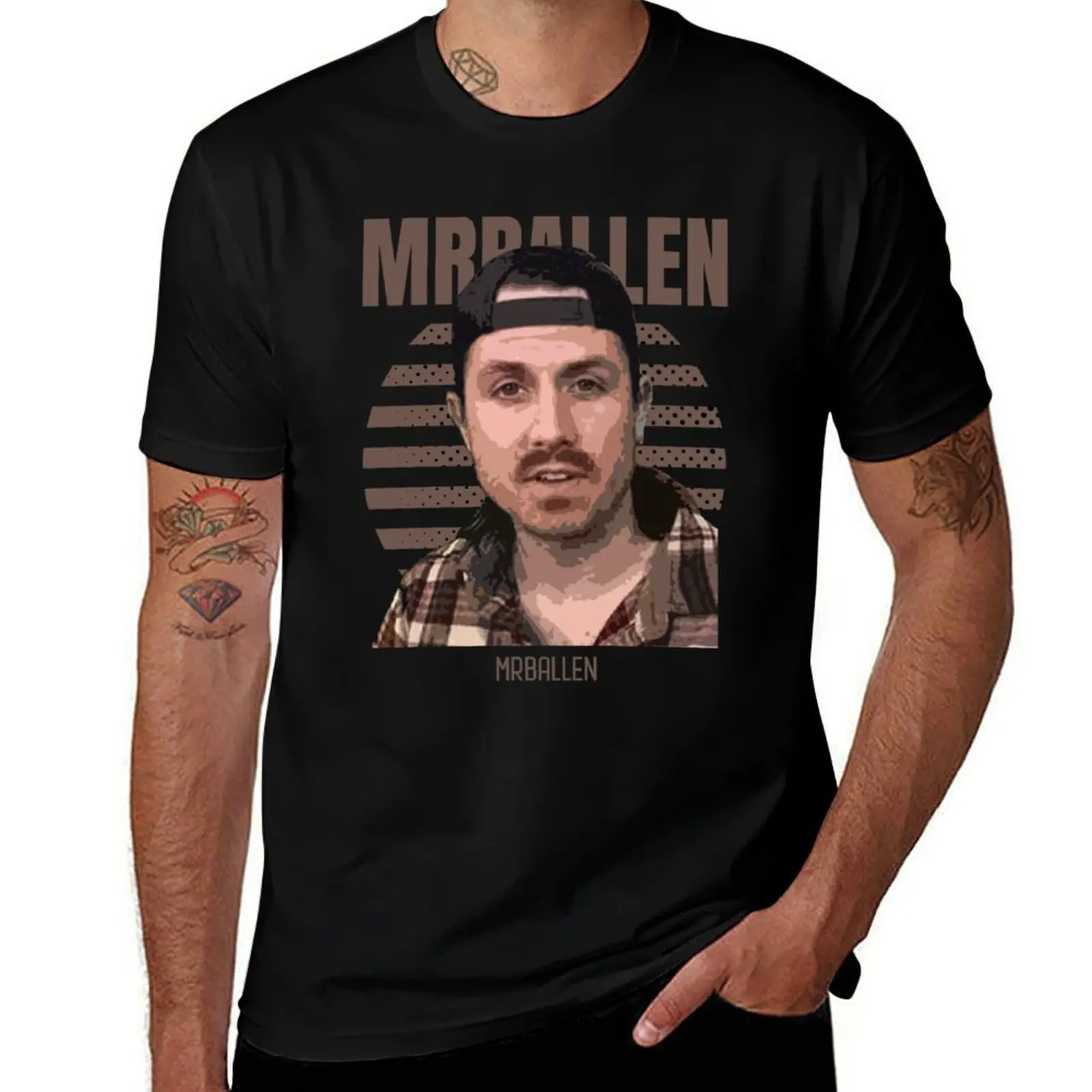 mrballen retro T-Shirt Summer Holiday Casual Tee T-Shirt