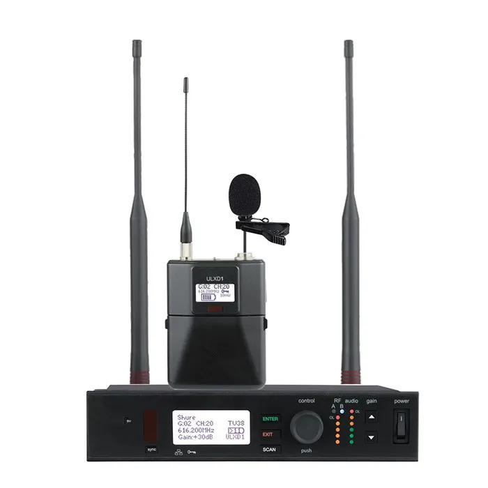 

ULXD4/ULXD24 Wireless Lavalier Good Best Lapel Microphone