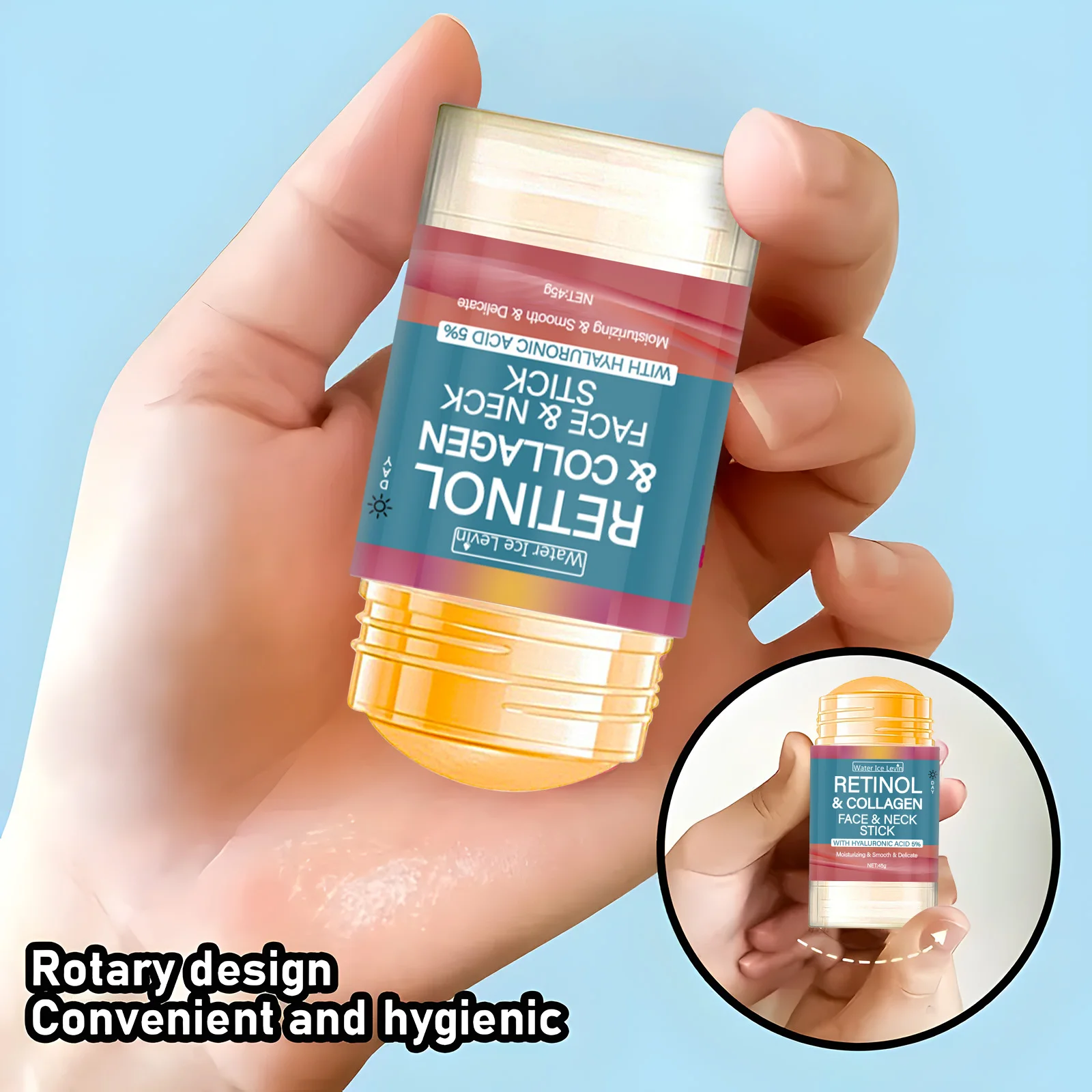 Retinol Face And Neck Treatment Bar for Firming Elasticity Loose Skin Moisturizer And Skin Brightener