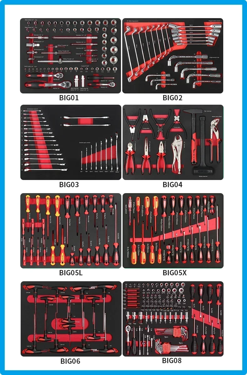 20PCS EVA Foam Tray VDE 1000V Insulated Wrench 8-24mm Insulated Screwdriver Hand Tools Set HOT SALES
