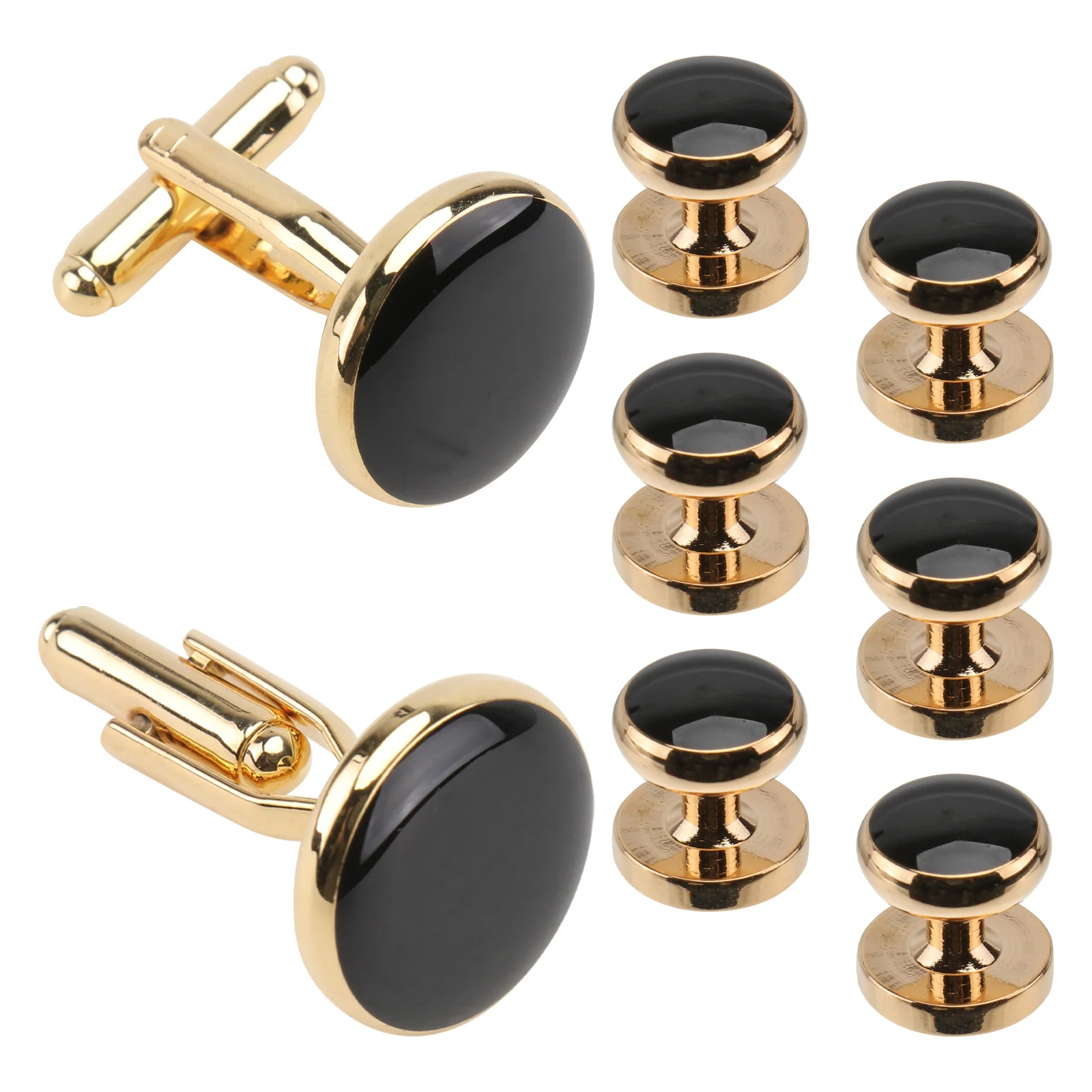 Boutons de costume en cuivre, 8 pièces, clous masculins, cravates en soie pour hommes, cadeaux de mariage d'affaires formels, Occasions spéciales