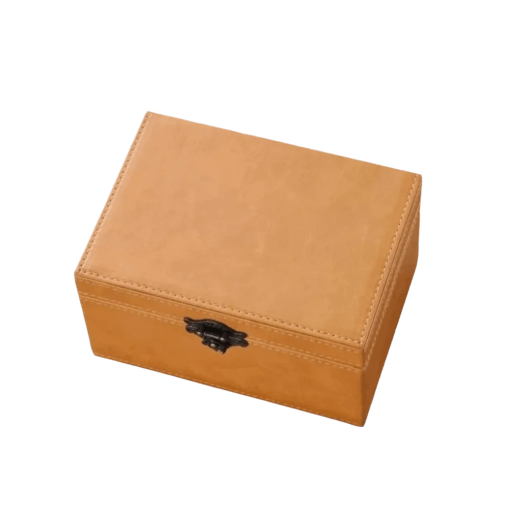 RFID Blocking Signal Shield Box Mad Horse Leather Durable Faraday Box Nano Shielding Material Anti Radiation Mobile Phone Box