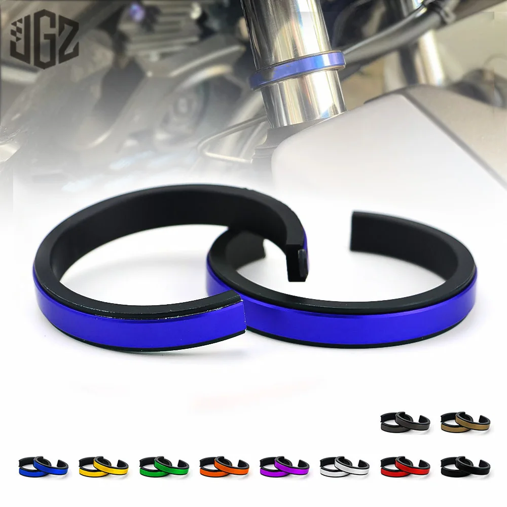 41-44mm Motorcycle CNC Aluminum Shock Absorber Ring Auxiliary Adjustment Front Suspensions Cover Accessories for Yamaha MT09