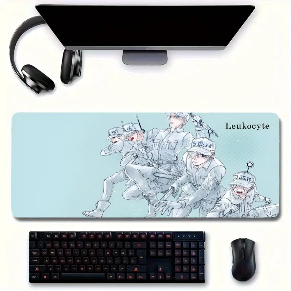Anime C-Cells At-Work MINISO Mouse Pad Large Mouse pad for home office Waterproof desk pad Computer Mouse pad Keyboard pad gamin