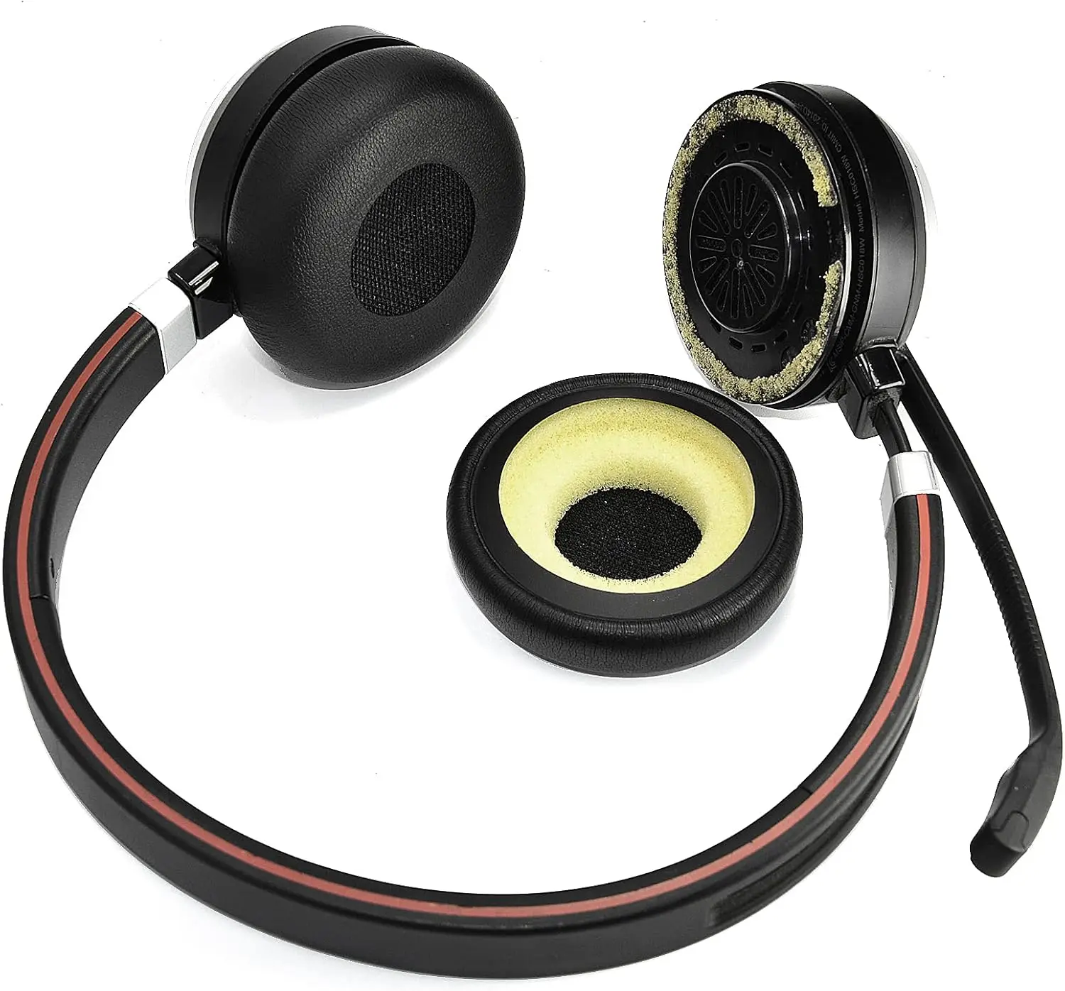 Coussinets de remplacement Jabra Evolve 20, coussinets d'oreille, housse de protection pour casque Jabra Evolve 20, 20se, 30, 30 II, 40, 65, 65+