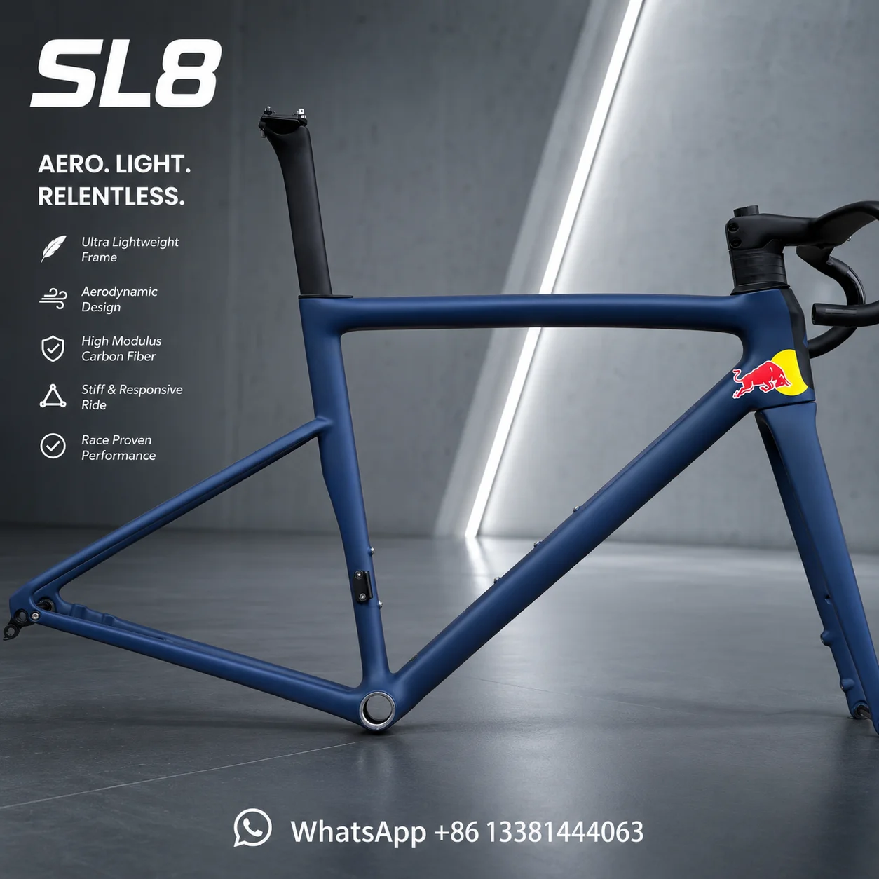 2026 NIEUWE SL8 Toray T1100 Aero Carbon Racefiets Frame Ultralicht Disc Brake Frameset Aangepaste Kleuren Beschikbaar