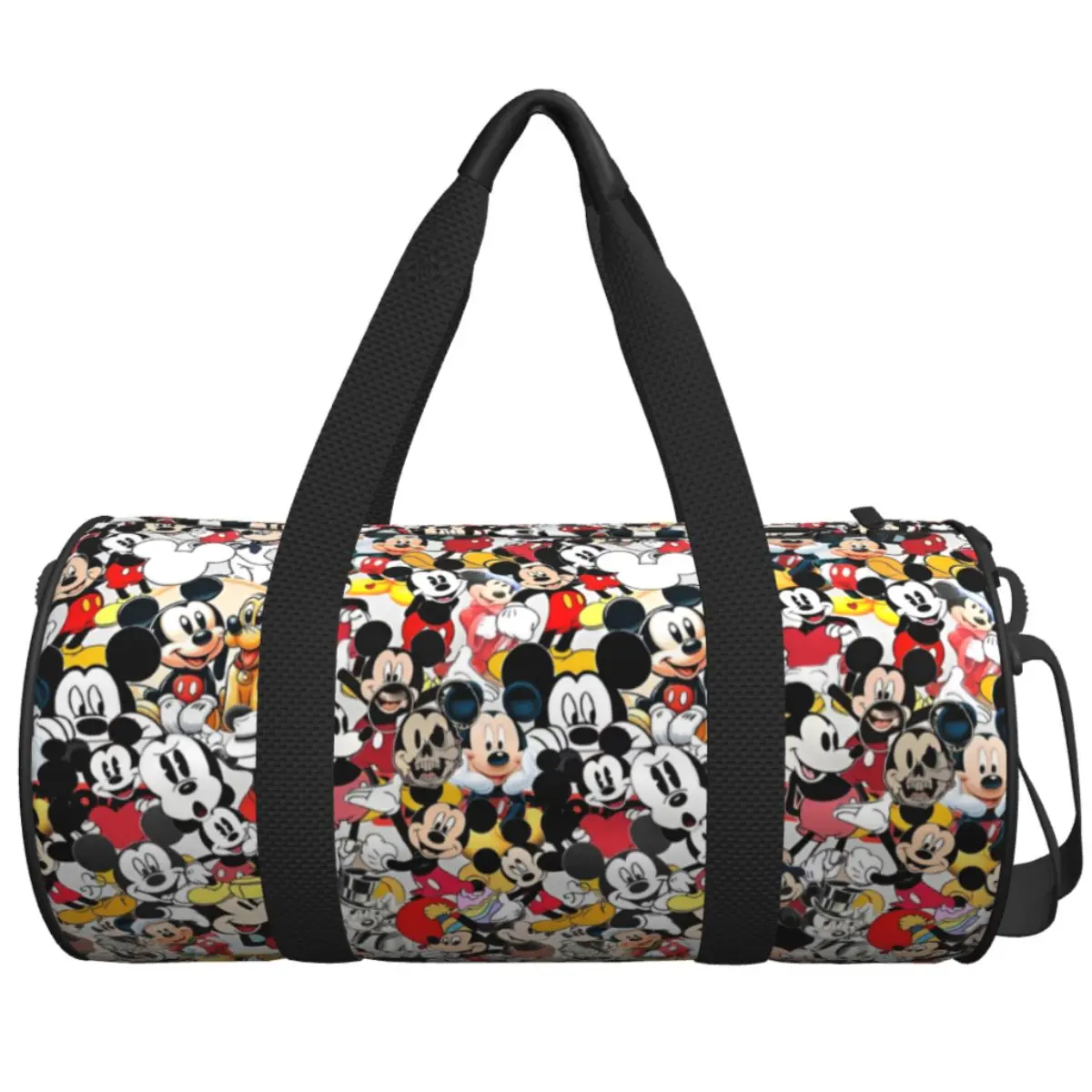 Travel Bag Mickey Mouse Doodle Graffiti Gym Bag Oxford Sports Bags Large Yoga Custom Handbag Retro Fitness Bag For Men