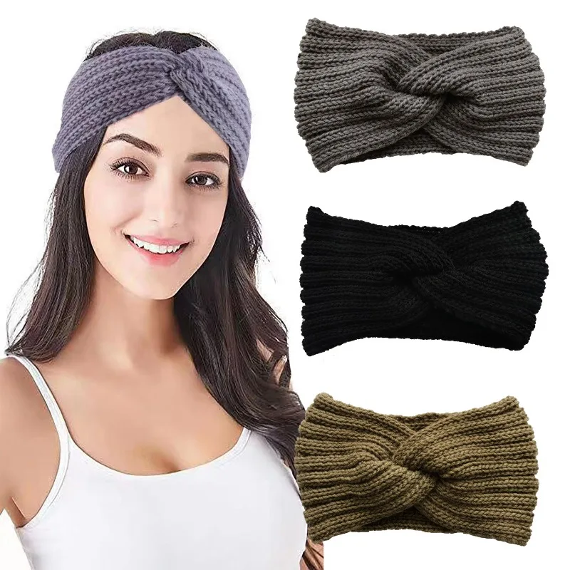 

1 PC Vintage Knitted Twisted Hairband, Warm and Stylish for Autumn and Winter, Perfect for Daily Street Wear