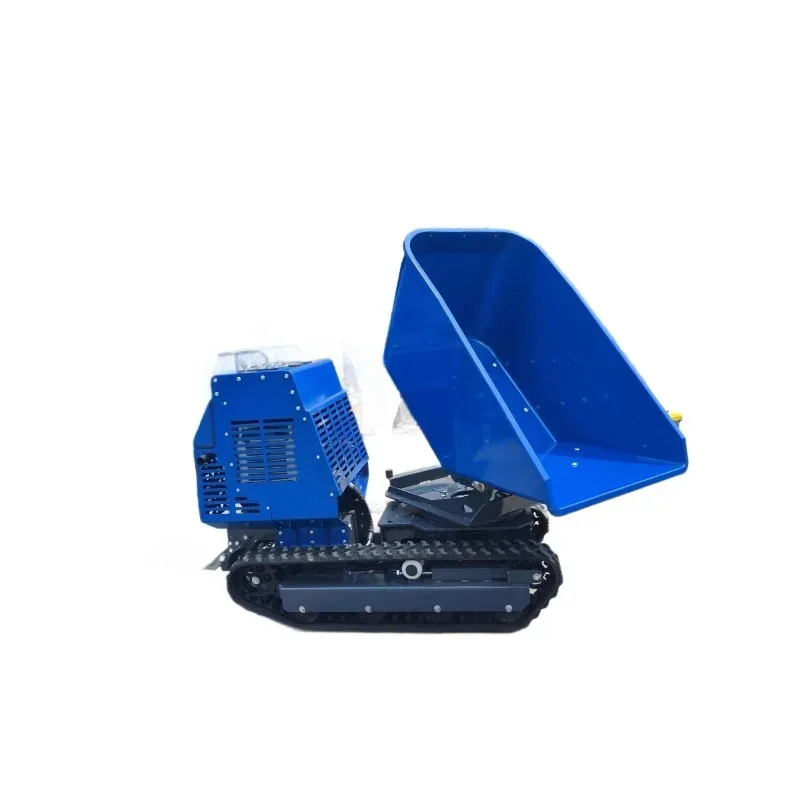 Creeper hydraulic rotary dump truck 1.2 tons load all-terrain crawler loading and unloading dump truck