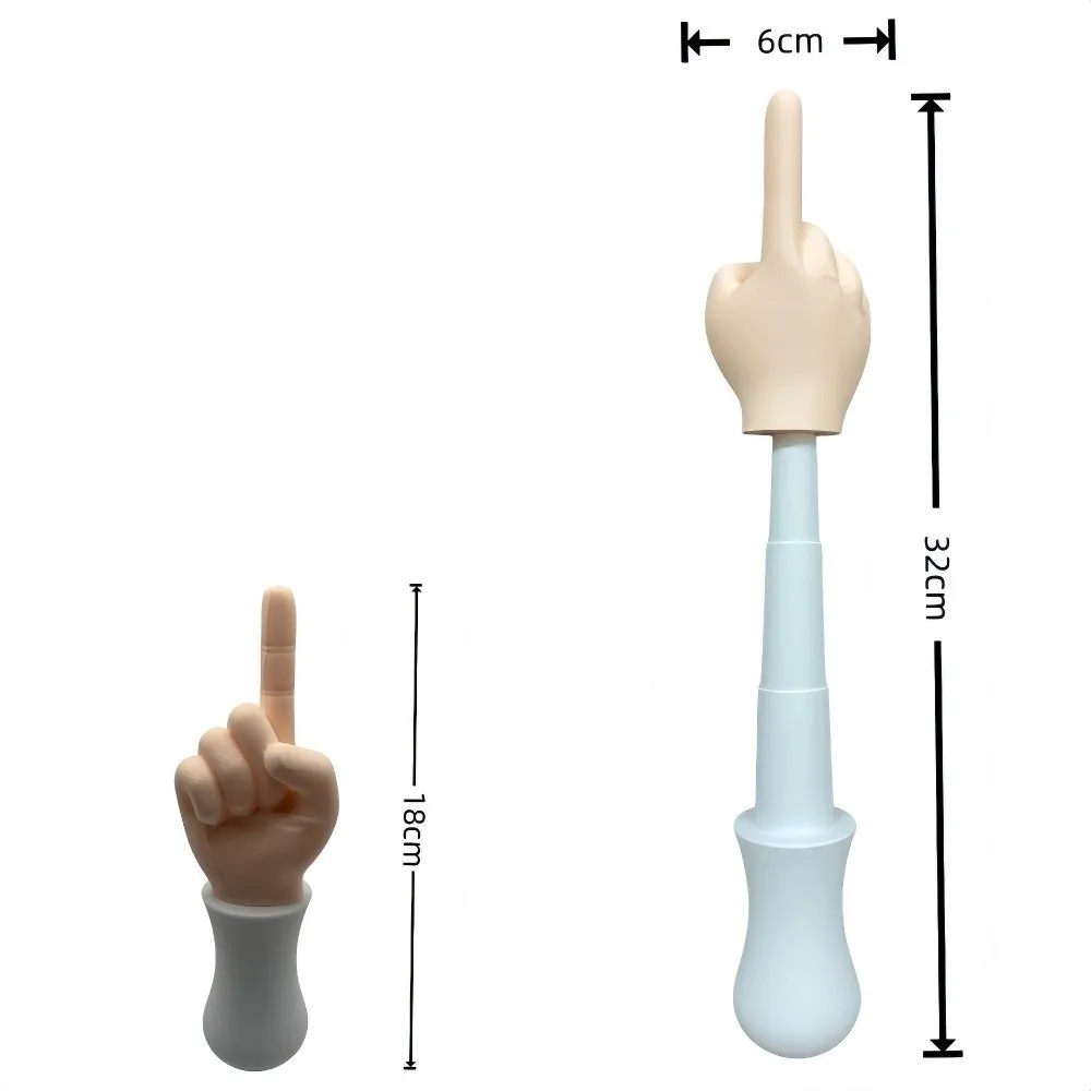 3D Printed Gesture Spill Fidget Toy Funny Creative Gesture Decompression Toy Portable Novelty Gesture Retractable Toy