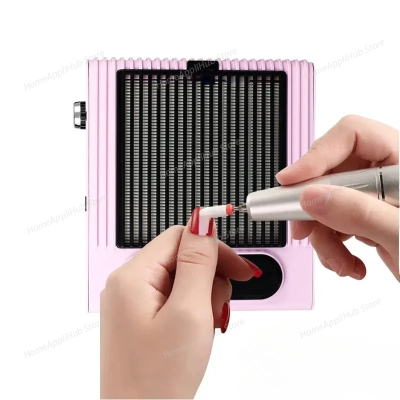 80W Strong Powerful Nail Dust Collector Manicure Suction Vacuum Cleaner Professional One Fan Nail Salon Tools For Cleaning Dust