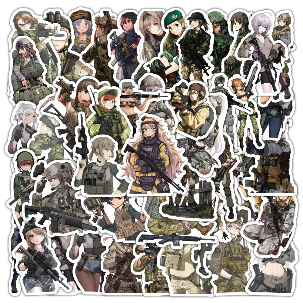 10/30/50pcs Cool Military Force War Graffiti Stickers Decals Laptop Phone Car Skateboard Luggage Waterproof Sticker Kids Toys