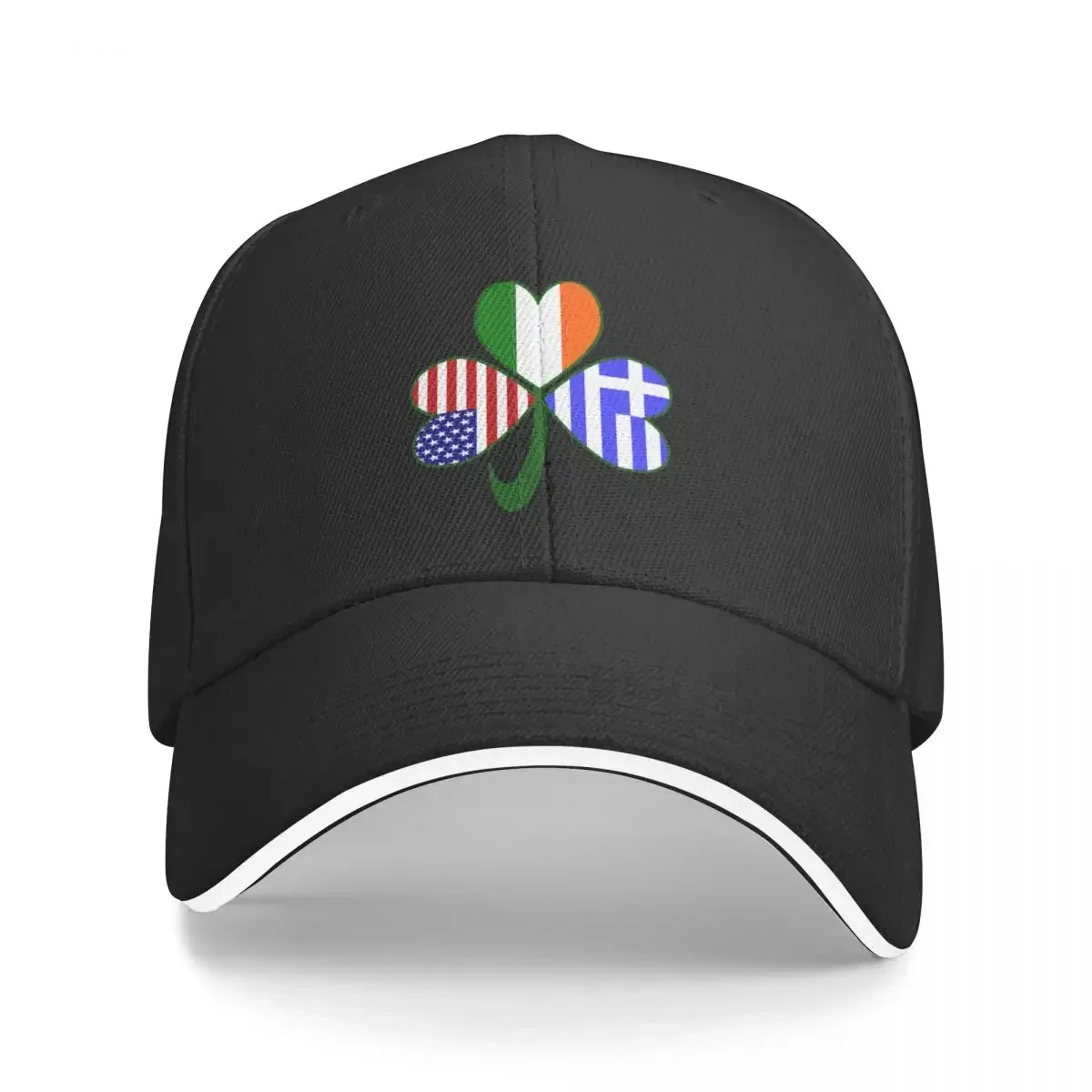 

Greek Irish USA Shamrock Baseball Cap Rave western Hat Women's Hats Men's