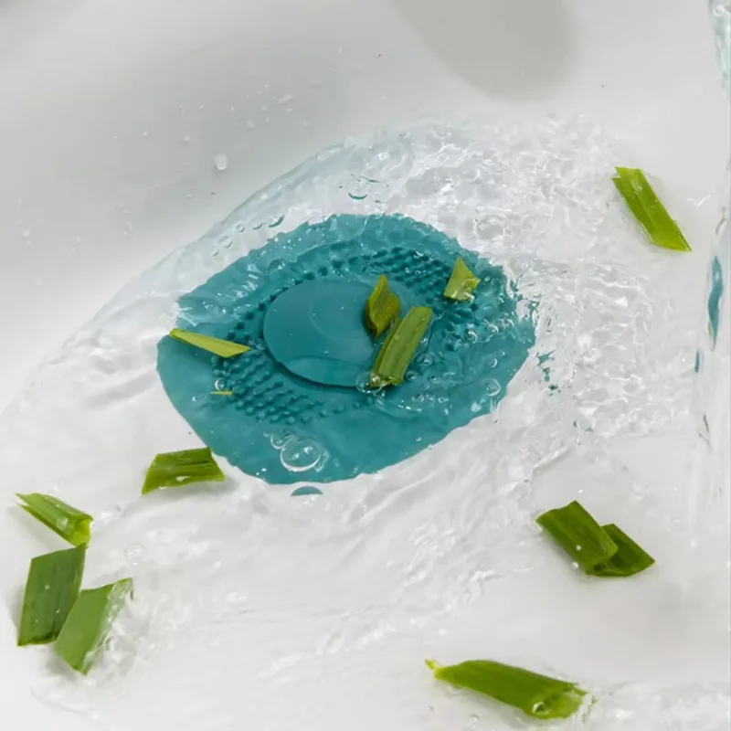 1pcs Upgrade Silicone Anti-blocking Bathtub Stopper for Bathroom Floor Drain Shower Sink Kitchen Household Strainer Tools