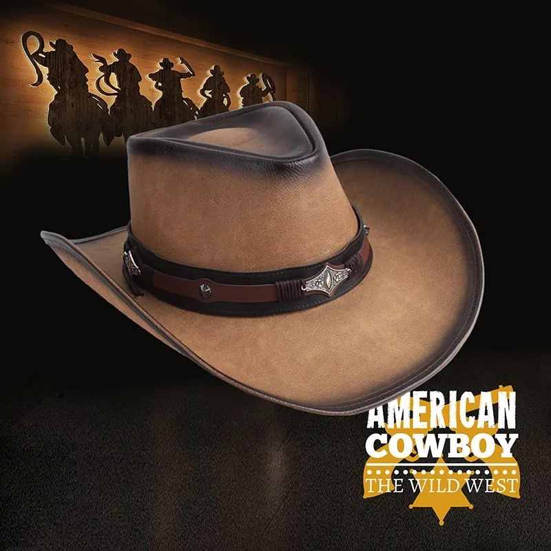 New wide-brimmed hat color men's and women's hats