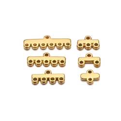 20pcs Stainless Steel Multilayer Layer Clasp Bails Chains Connectors for DIY Jewelry Necklaces Earring Accessories Making Crafts