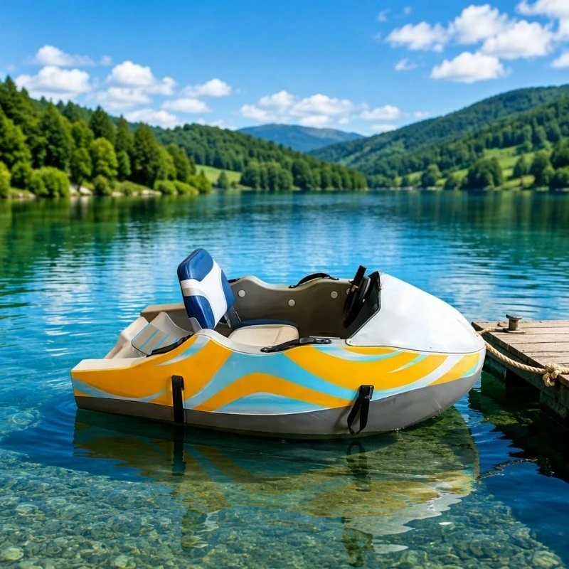 Hot Selling Customized Electric Jet Ski Boat Mini Water Jet Fast Speed Boat for Outdoor Lake & Ocean Water Sports lhy