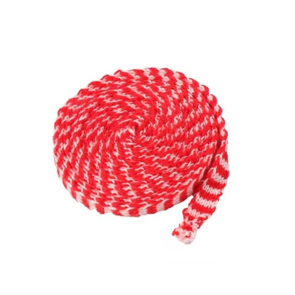 15MM Width Doll Scarf Ribbon Handmade Style Polyester Yarn Strip DIY Red Green Color Belt Embossed Webbing Gift Packaging