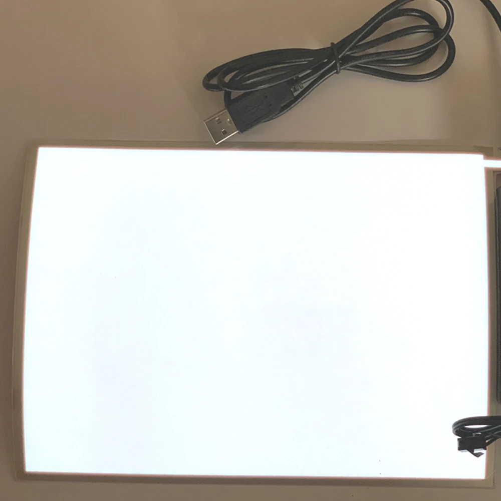 

Hot Sale El Backlight EL Panel EL SheetEL Light Panel Electroluminescent Back Light Strip Lamp With USB DC5V 1A Inverter