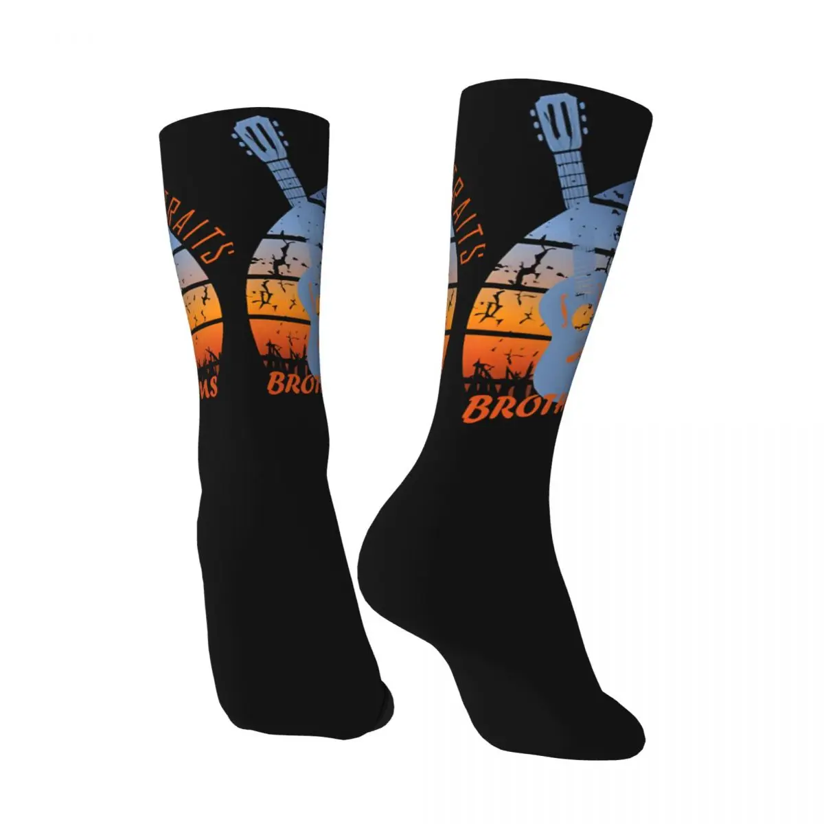 Crazy compression Dire Straits Retro Sunset Sock for Men Harajuku Dire Straits Seamless Pattern Crew Sock Casual